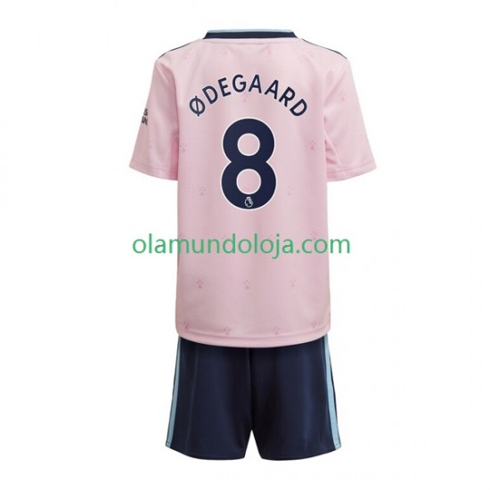 Camisola Arsenal Odegaard 8 Criança Equipamento Terceiro 2022-2023 Manga Curta